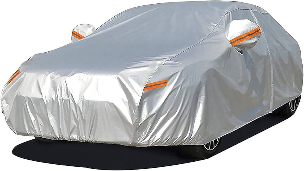 Waterproof Car Dust Cover with Zipper Opening – Sun, Rain & Scratch Protection
