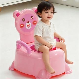 Bear Shaped Portable Baby Training Potty with Backrest