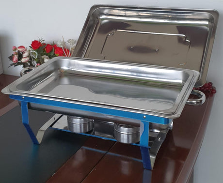 Furaha Finds stainless chafing dish.