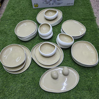 Dinner Set For Six 27 Piece Elegant European Porcelain Kitchen & Dining Dinnerware Sets
