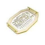 Nordic Decorative Rectangular Serving Trays Set of 2 Wood and Glass Decorative trays Serving Trays