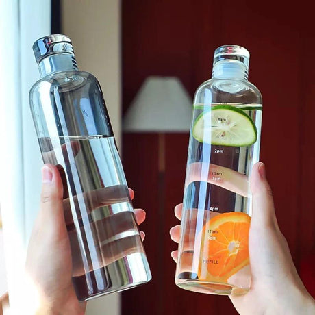700ml PC Plastic Sports Water Bottle with Time Marker Leak Proof Plastic bottle Water Bottles