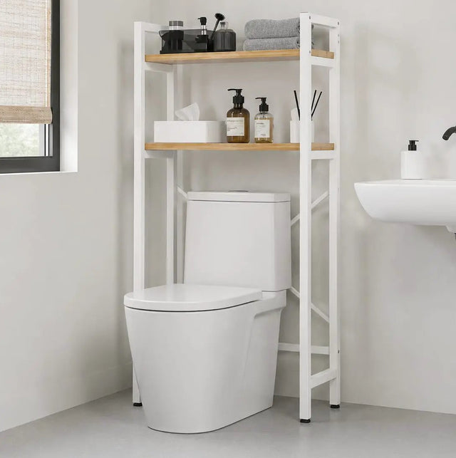 2 Tier Toilet Storage Rack Toilet storage rack Storage Cabinets