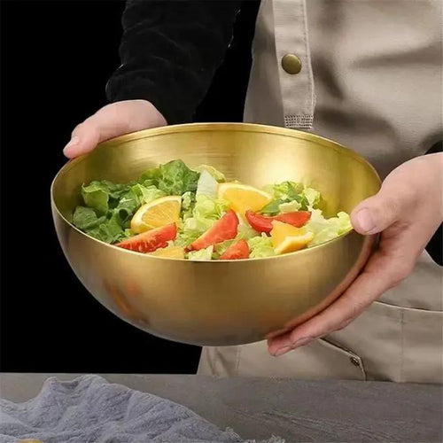3 Litre Gold Stainless Steel Ramen Bowl Bowls