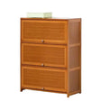 Flip Side Bamboo Shoe Cabinet and Storage Shelf – Multi-Tier Design Storage & Organization