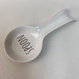 Elegant White Ceramic Spoon Rest- Furaha Finds Kenya