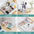 25 Piece Non Slip Drawer Organizer Set Stackable Multipurpose Storage Solution- Furaha Finds Kenya