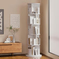 5 Tier 360 Degree Stackable Bookshelf Organizer with Wheels Bookshelf