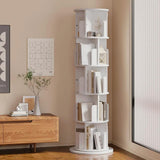 5 Tier 360 Degree Stackable Bookshelf Organizer with Wheels Bookshelf