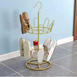 Gold Rotating Shoe Rack Rotating shoe rack Shoe Racks