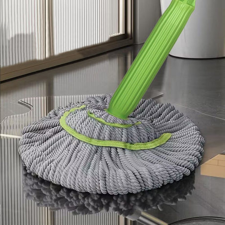 360 degrees Rotating Self Wringing Bamboo Twist Mop Microfiber, Retractable & No Bend Design- Furaha Finds Kenya