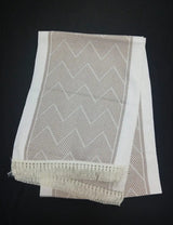 Geometric Tassel Table Runner Table runner Table Runners