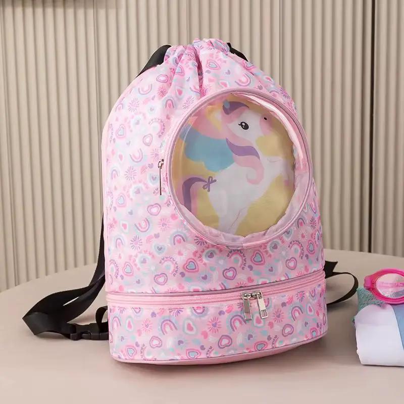 Kids' Cartoon Drawstring Swim Bag Swim bag Backpacks