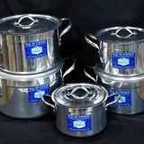 Pardini Premium Cookware Set - 5pcs with Lids (18cm-26cm) Kitchenware Cookware Sets