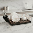 Single Layer Gold Dish Rack Kitchen Counter Organizer