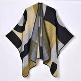 Women's Geometric Wrap Shawl Poncho Ponchos