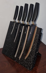 German Standard 6pcs Knife Set with Magnetic Block Holder Available in 5 Colours