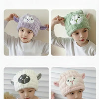 Microfiber Hair Drying Towel Wrap Cap with Bowknot Hair drying towel