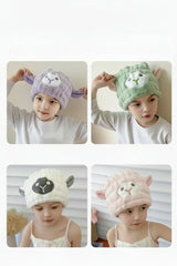 Microfiber Hair Drying Towel Wrap Cap with Bowknot Hair drying towel