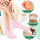 Silicone Moisturizing Spa Gel Heel Socks for Cracked Heels