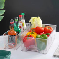 Clear Fridge & Pantry Organizer Bin - 36x10.5x10.5cm Kitchenware Food Storage Containers