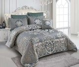 Luxury Silk Velvet Fleece Duvet Set 6x6 with Bedsheet and Pillowcases