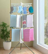 170cm High 3 Layer Metallic Laundry Dryer Stand Space-Saving Design