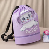 Kids' Cartoon Drawstring Swim Bag Swim bag Backpacks