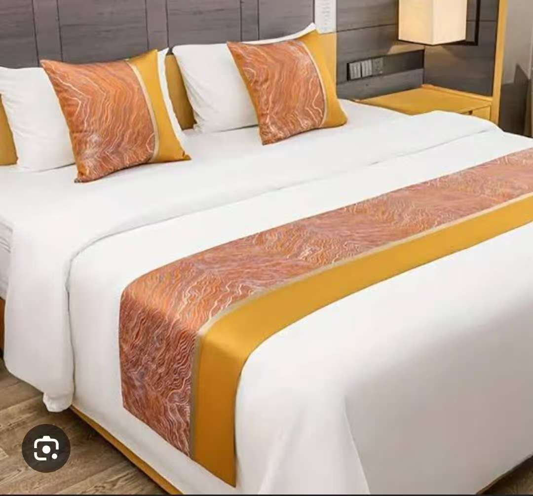 1pc Bedrunner with 2 Matching Pillowcases – Elegant Bedroom Decor Set