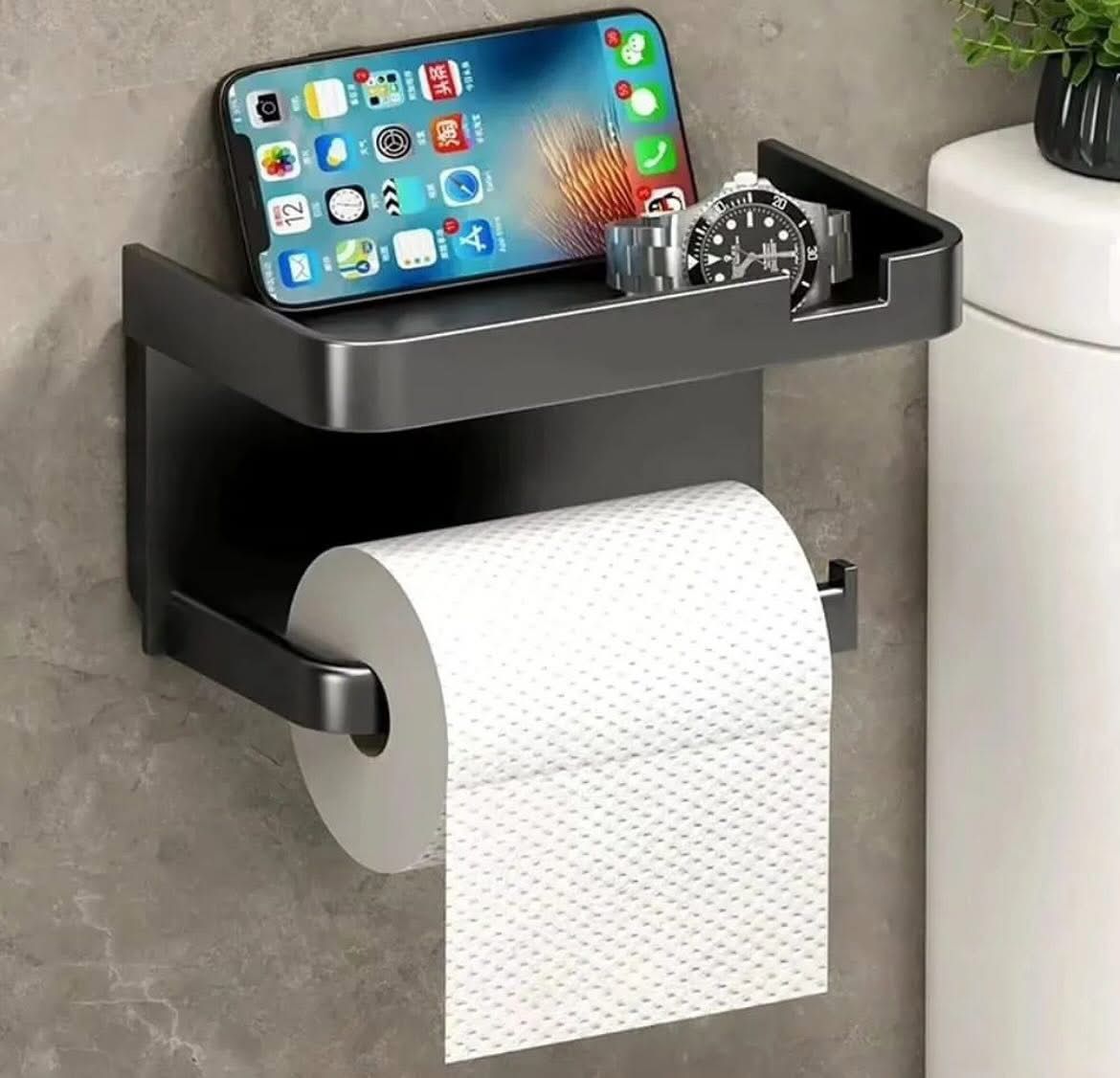 Carbon Steel Toilet Paper Holder with Easy Installation