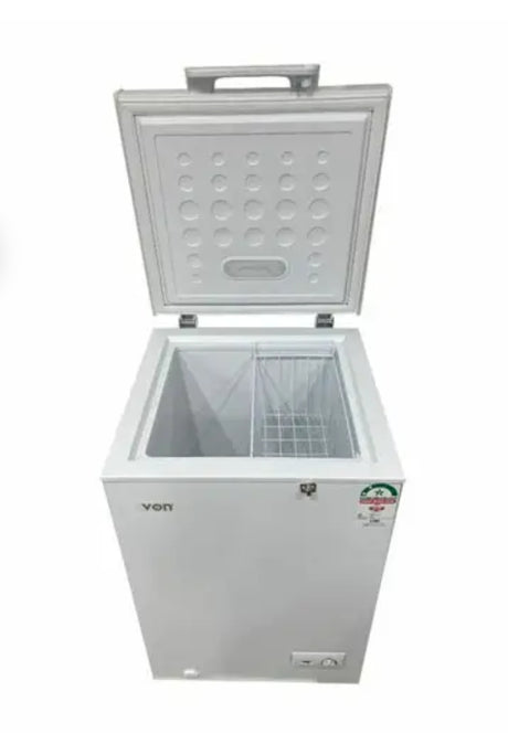 Von VAFC10DHW Chest Freezer, Energy Saving, Low Noise, CFC Free with 12-Month Warranty.