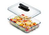 Glass Casserole Baking and Storage Tin with Lid