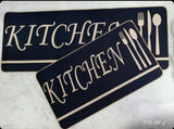 2pcs Rubber Kitchen Mats Set Anti-Slip Waterproof Cushioned- Furaha Finds Kenya