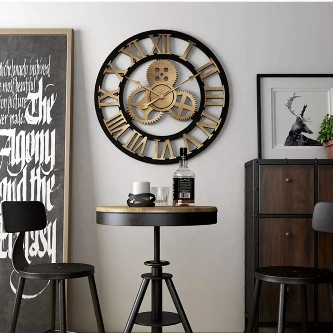 Vintage Non-Moving Gears Wall Clock Wall clock Wall Clocks