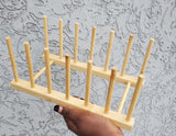 Bamboo Plate Holder Waterproof with 14 Plate Capacity- Furaha Finds Kenya