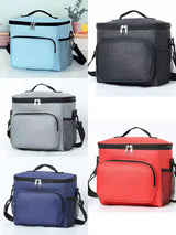 Thermal Insulated Lunch Bag Cooler Bag Waterproof Oxford Fabric 26x17x22cm