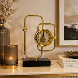 Modern Gold Brass Decorative Desktop Clock Desktop clock Desk Clocks