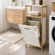 Bamboo Laundry Storage Cabinet Laundry storage cabinet Storage Cabinets