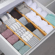 Expandable Bamboo Drawer Dividers – Set of 4 Adjustable Organizers- Furaha Finds Kenya