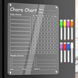 Magnetic Chores Planner 2-Piece Set with Pens and Eraser Home organizer Storage & Organization