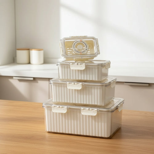4 Pcs Food Grade Eco-Friendly Moisture Proof Storage Container Food Storage Containers