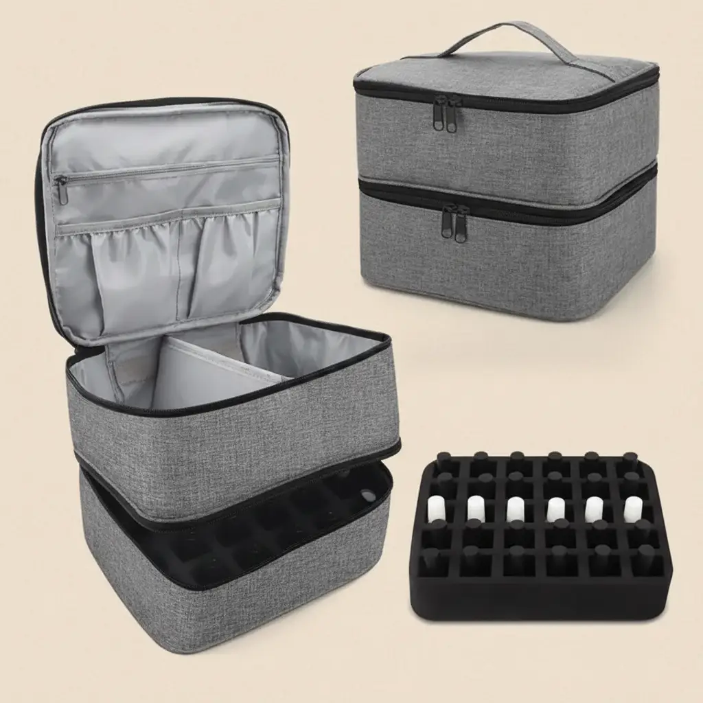 Double-Layer Nail Polish Travel Organizer Case Travel organizer Travel Organizer Bags