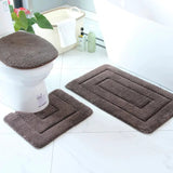 3 Piece Bathroom Mat Set Bathroom Mats Bath Mats & Rugs