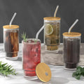 Glass Smoothie Cups Set 9pcs Tumblers