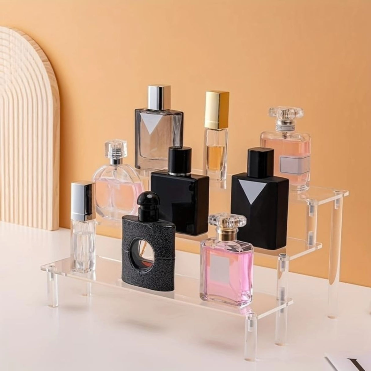 Furaha Finds 3-Tier Acrylic Display Rack