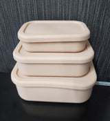 Leak Proof Food Grade Silicone Lunch Box Set 3pcs