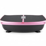 Fitness Vibroplate Power Step Machine – 100 Vibration Levels, Remote Control, Handbands (Pink/Grey) Fitness equipment Vibration Exercise Machines