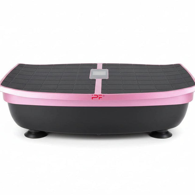 Fitness Vibroplate Power Step Machine – 100 Vibration Levels, Remote Control, Handbands (Pink/Grey) Fitness equipment Vibration Exercise Machines
