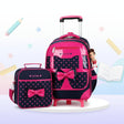 2 in 1 Kids Trolley School Backpack Set Trolley backpack Backpacks
