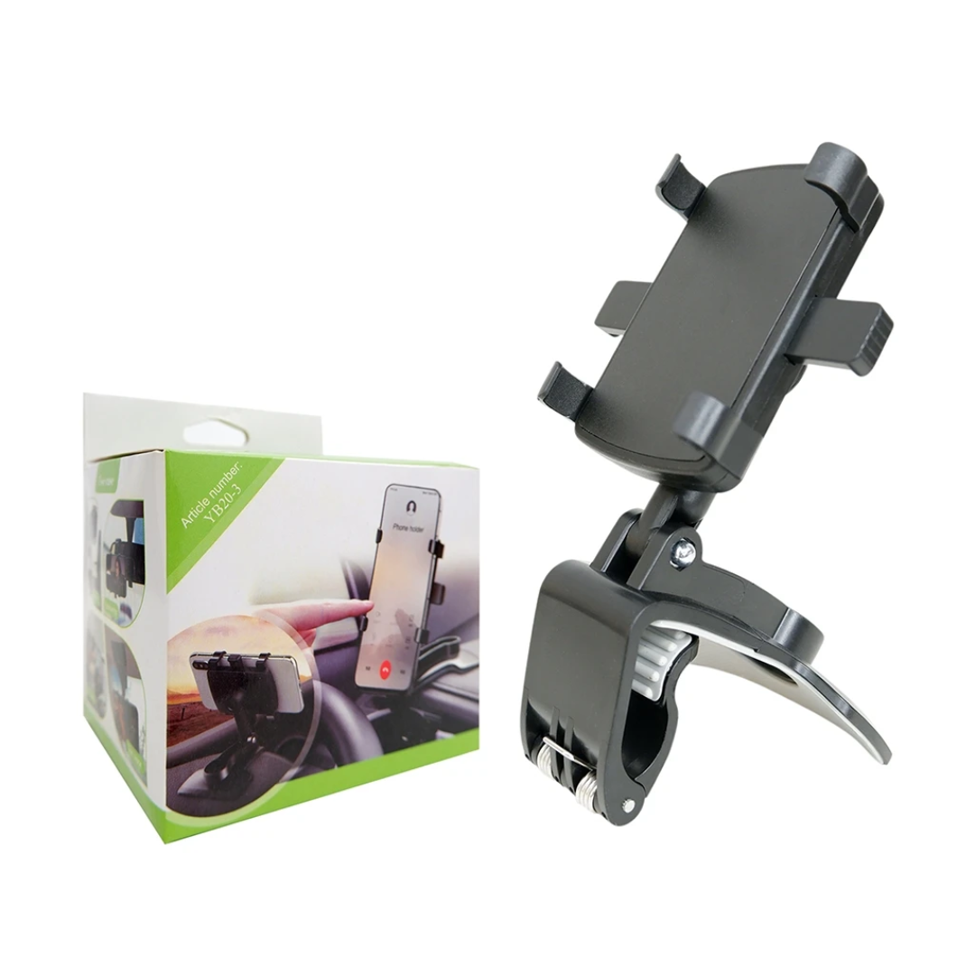 Rotating Car Phone Holder- Multifunctional Dashboard Mobile Bracket.
